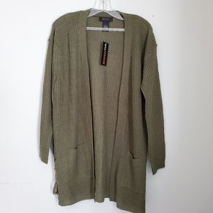Army Green Cardigan